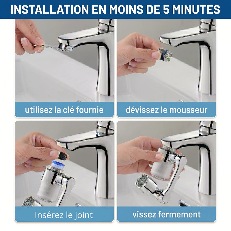 Transformez votre eau du robinet en eau pure en 5 minutes